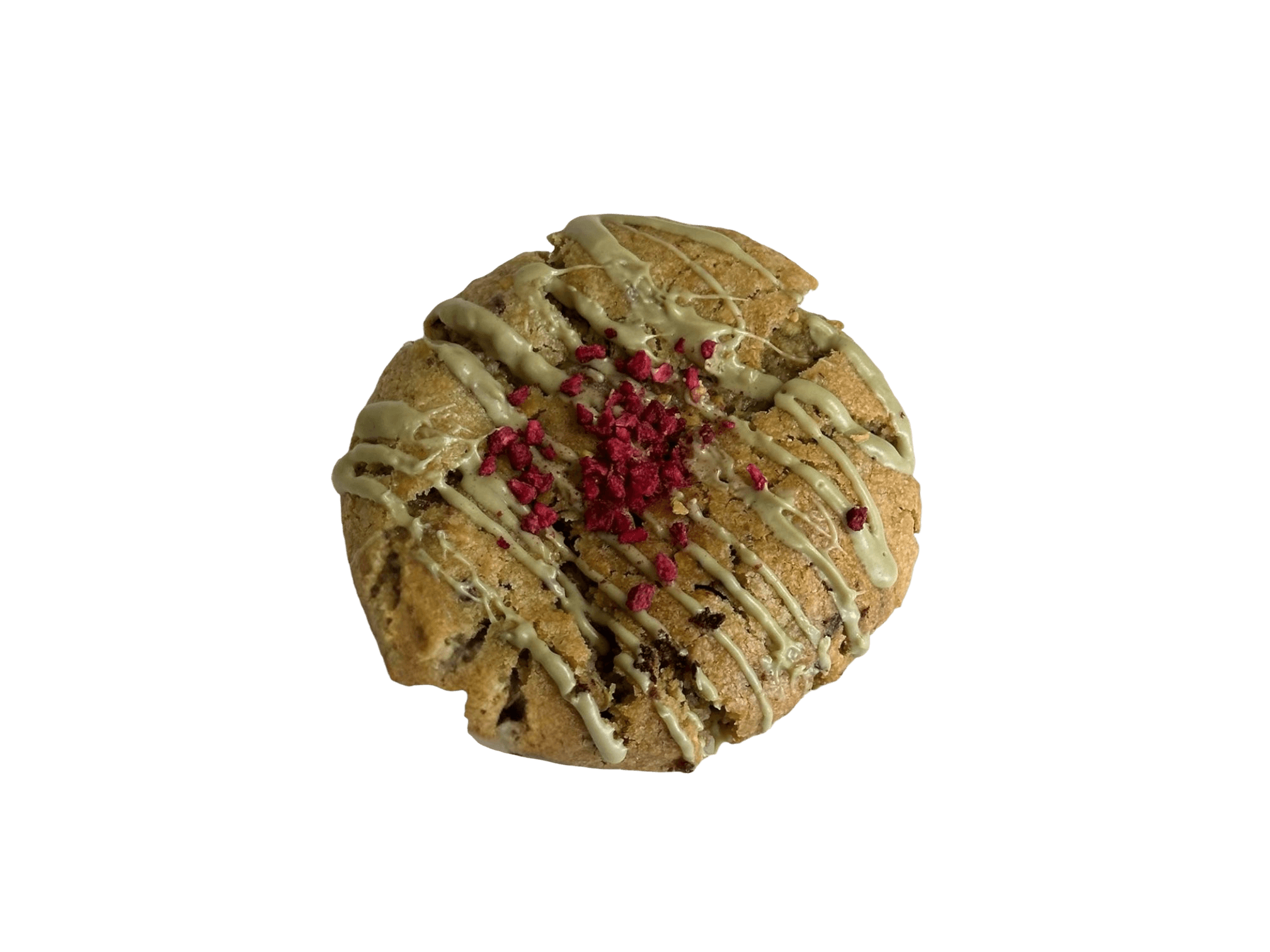 Raspberry & pistachio cookie